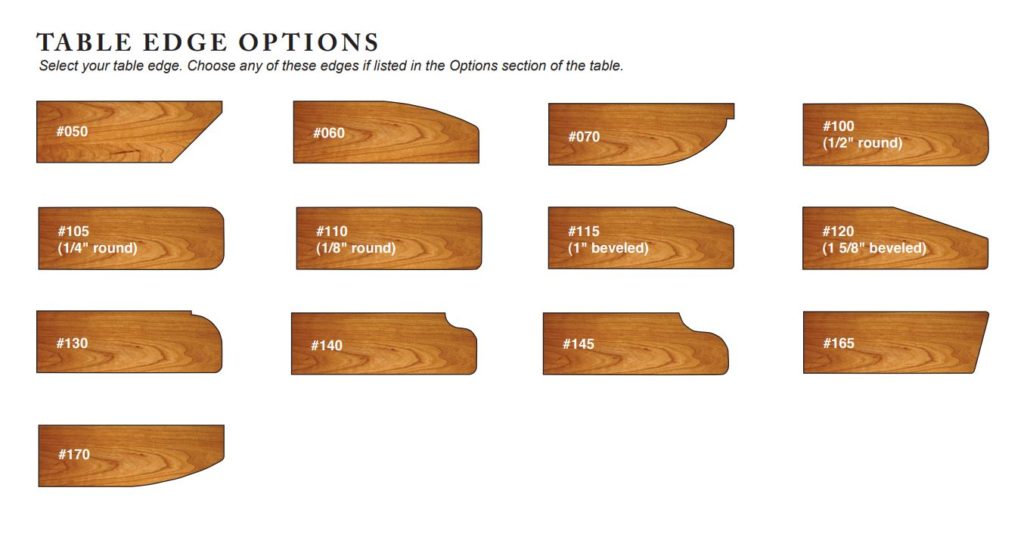 Table Edges Canal Dover Furniture