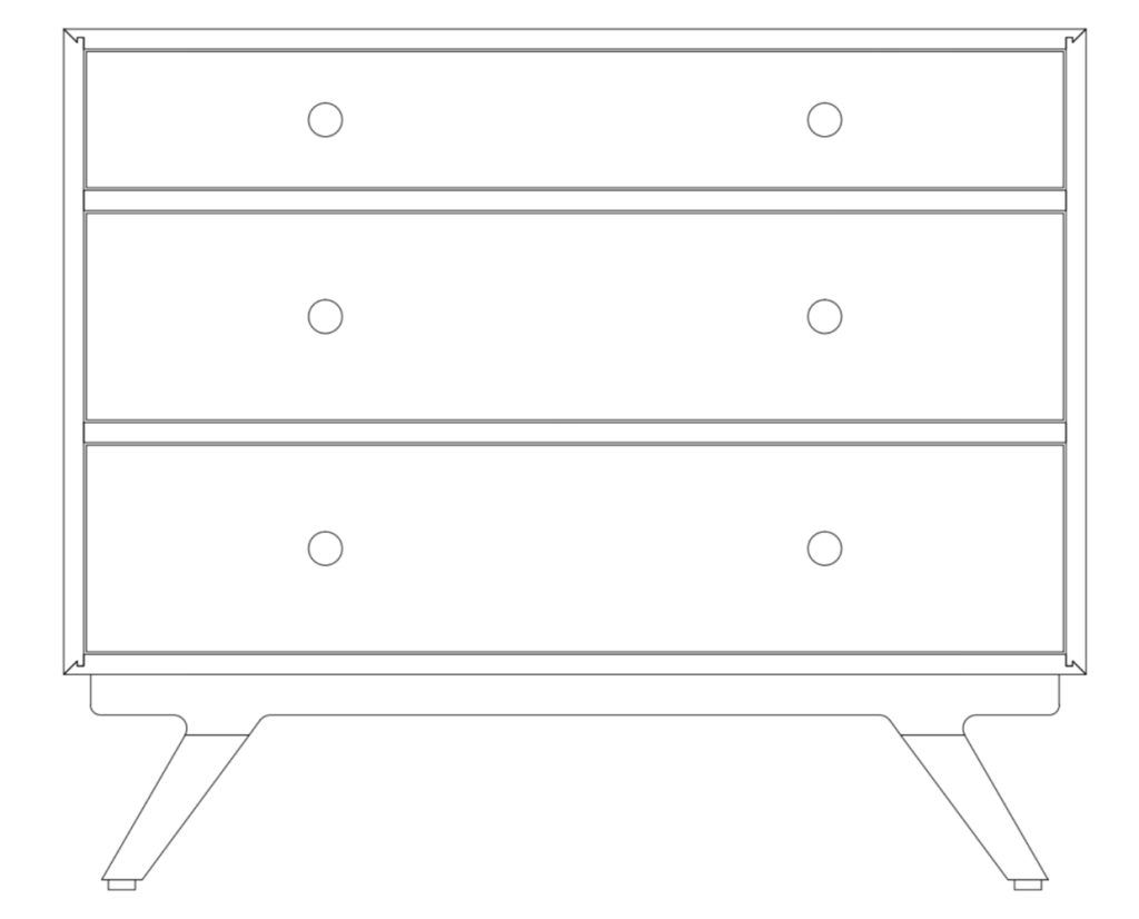 Florence 4-Drawer / Top Drawer Split Chest | by Canal Dover Furniture