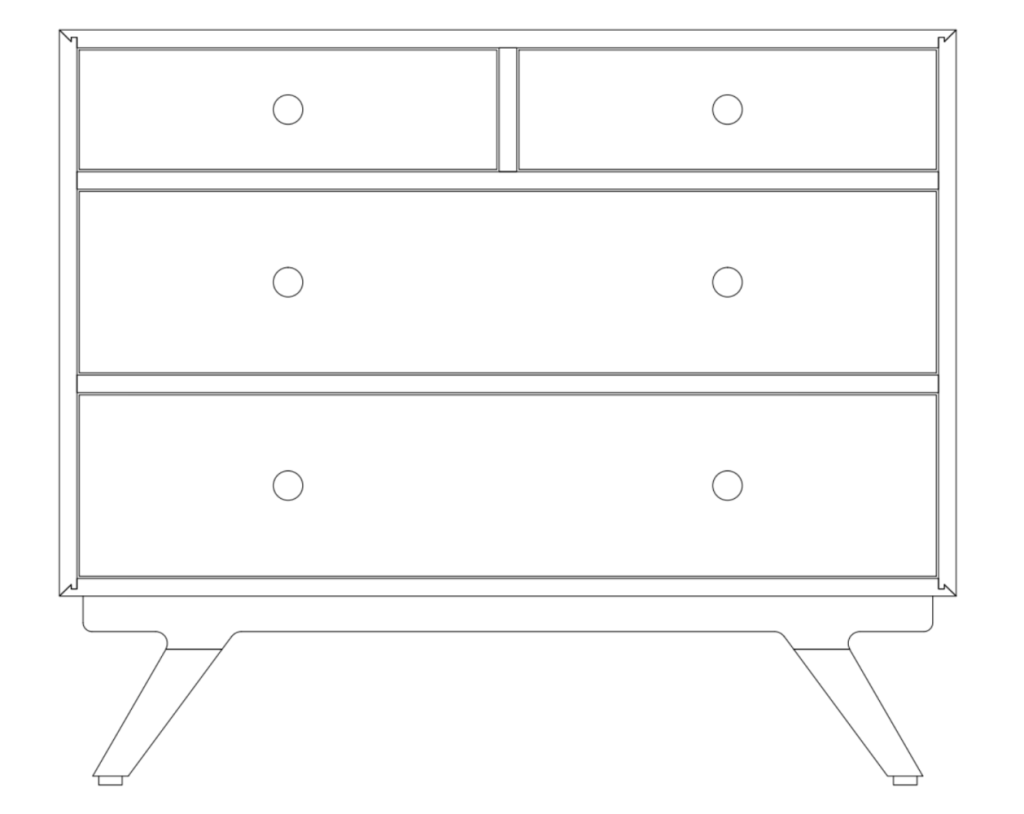 Florence 6Drawer / Top Drawer Split Chest by Canal Dover Furniture
