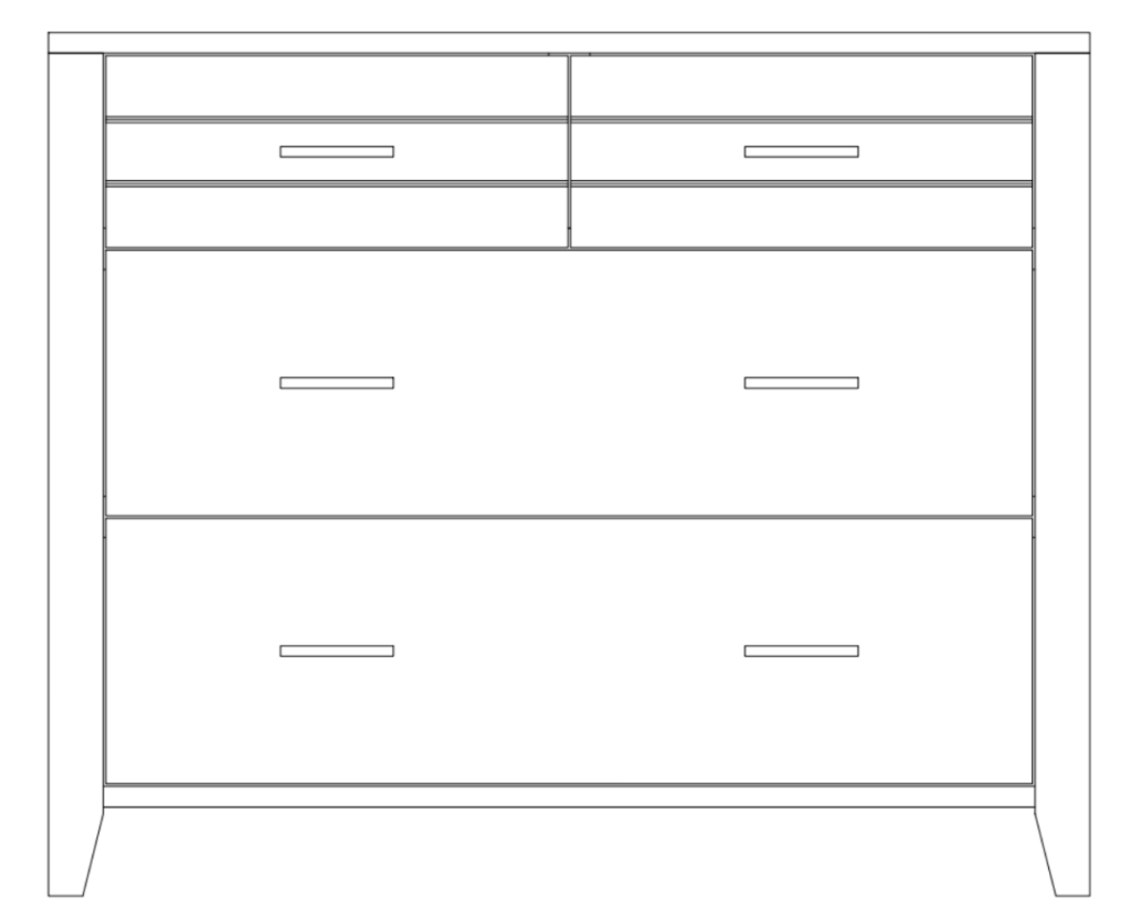 Leppke 6Drawer / Top Drawer Split Chest by Canal Dover Furniture